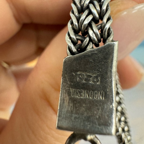 Lois Hill 925 Sterling silver toggle clasp bracelet - Picture 2 of 16